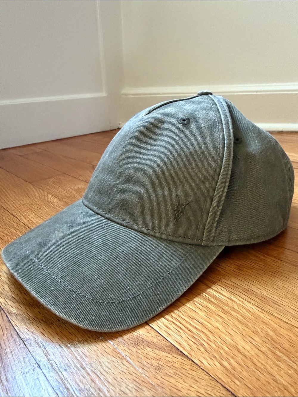 AllSaints Nordstrom Anniversary Ramskull Embroidered BB Cap Faded Olive Green